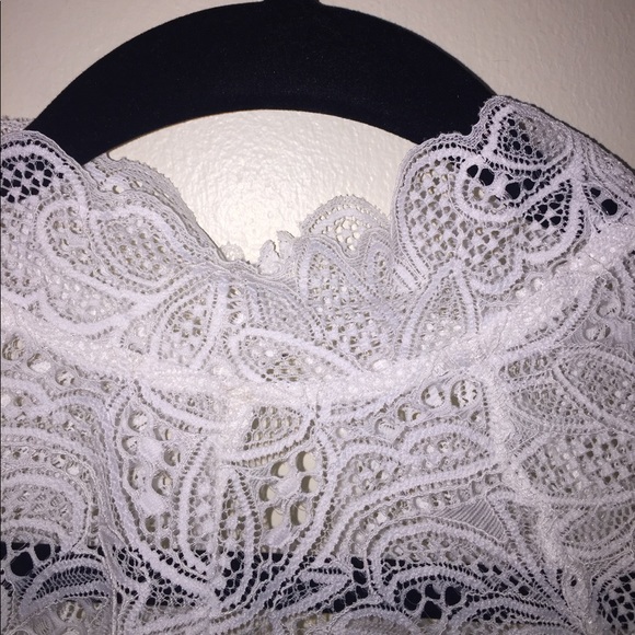 NWOT! Free People White Lace Slip Dress - Picture 6 of 8